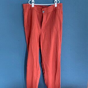 Loose Burnt Orange Zara Pants, Size XL
